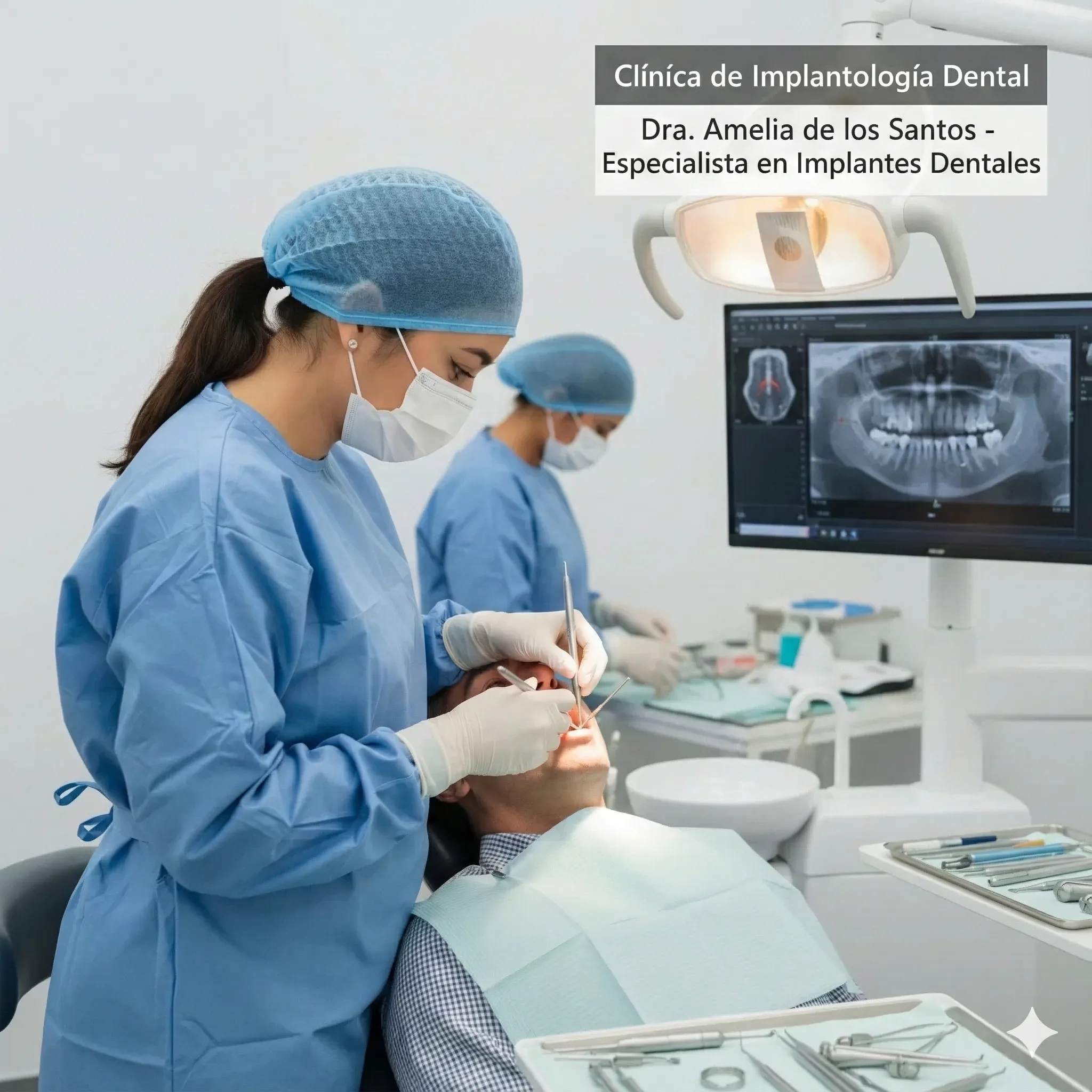 Cirugía de implante dental Dra. Amelia de los Santos